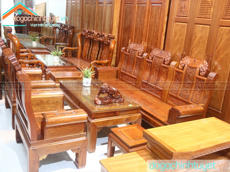Bàn ghế gỗ Hương Vân tại Thái Bình